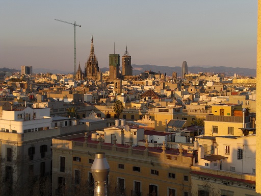 uitzicht over een deel van Barcelona